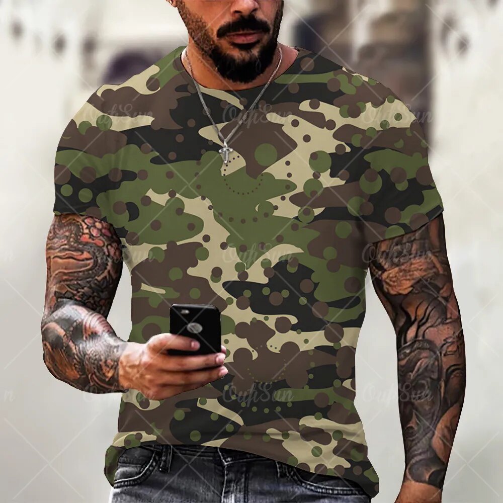 Tee-Shirt Militaire Old-style pour Homme