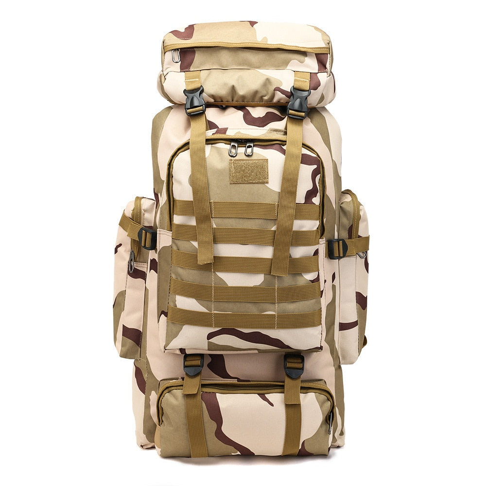 Sac à dos militaire "Tactical BagPack 80", survie, aventure, randonnée, bushcraft, preppers, scout, trek, camping, bivouac, basic survie