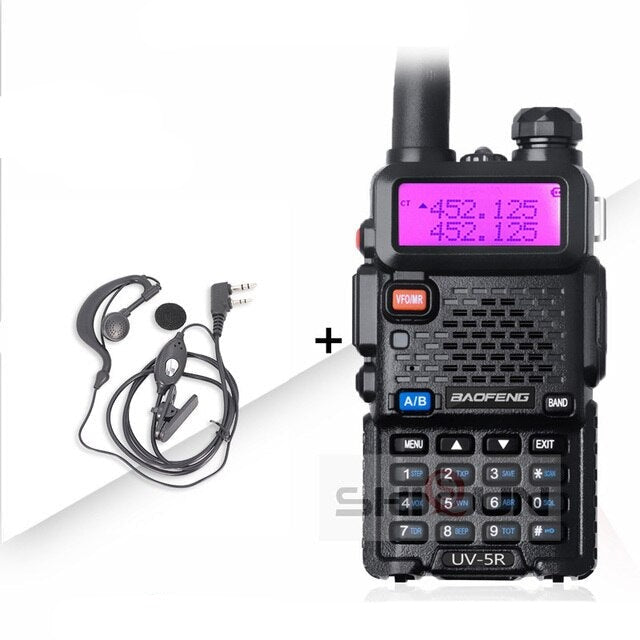 Baofeng – Talkie walkie UV-5R, 8W avec oreillette