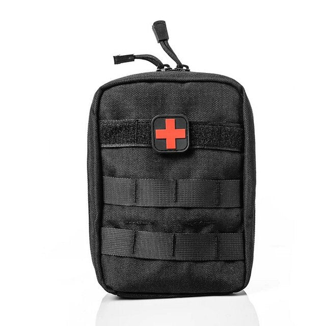 Sacoche tactique de survie militaire EDC, sac de ceinture Molle pour Kit médical. Black