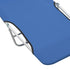Chaises longues pliables 2 pcs Acier et tissu Bleu