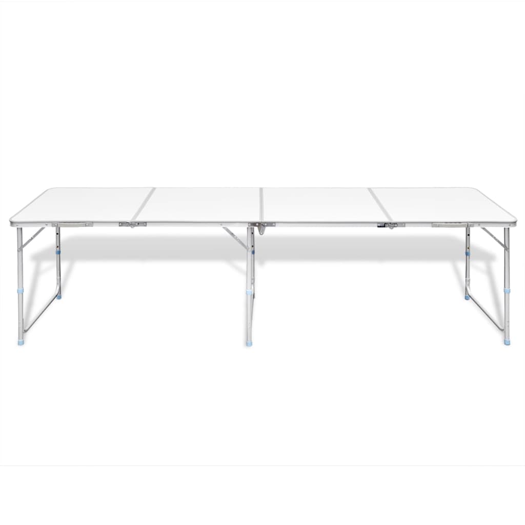 Table pliante de camping en aluminium avec hauteur ajustable