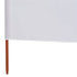 Paravent 5 panneaux Tissu 600 x 120 cm Blanc sable