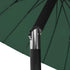 Parasol d'extérieur avec mât en aluminium 270 cm Vert