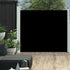 Auvent latéral rétractable de patio 100x300 cm Noir