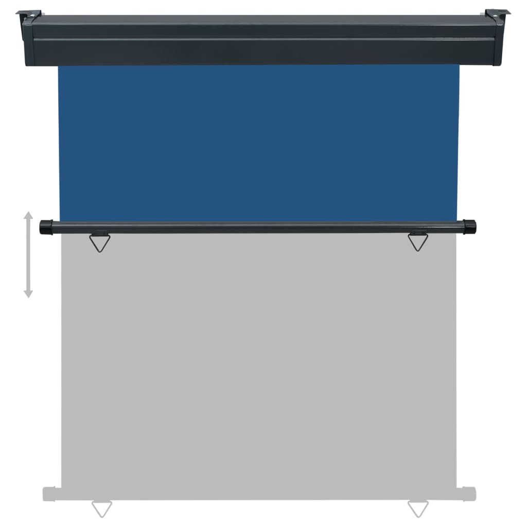 Auvent latéral de balcon 170x250 cm Bleu