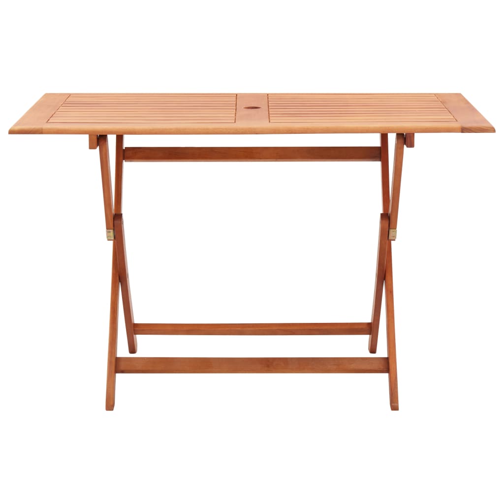 Table pliable de jardin 120x70x75 cm Bois d'eucalyptus solide