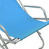 Chaises à bascule 2 pcs Acier Bleu
