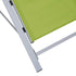 Chaise longue Textilène et aluminium Vert