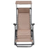 Chaise pliable de terrasse Textilène Taupe