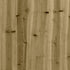 Jardinière avec design de clôture 30x30x30 cm pin imprégné