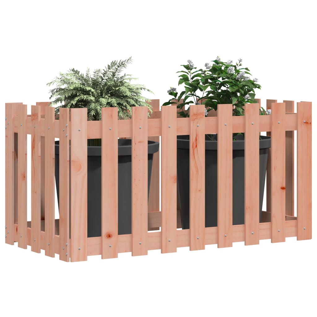 Lit surélevé de jardin design de clôture bois douglas massif