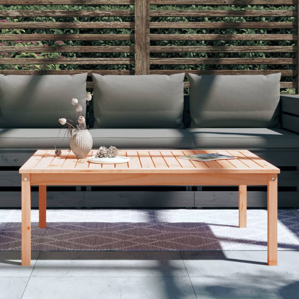 Table de jardin 121x82,5x45 cm bois massif de douglas