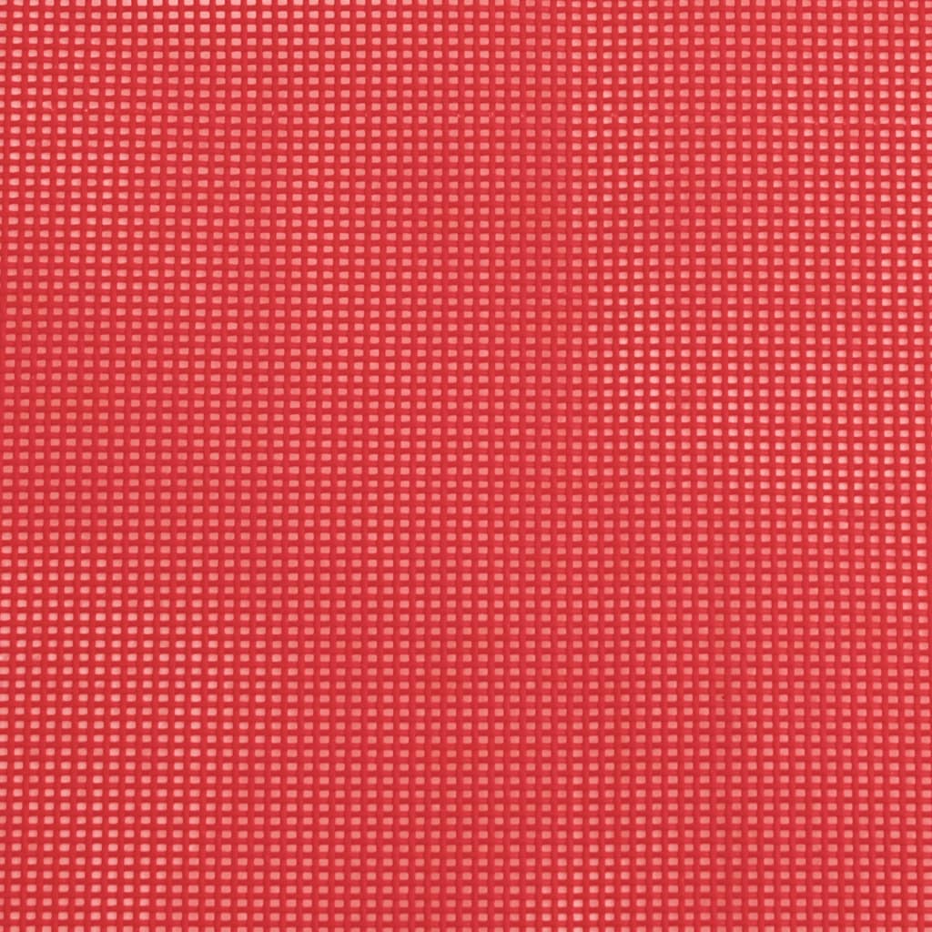 Chaises longues pliables 2 pcs rouge textilène et acier