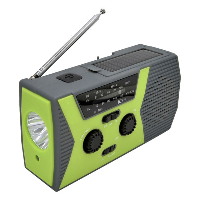Radio de survie Solaire dynamo Lampe LED Autonomie Communication Résilience Basic-Survie