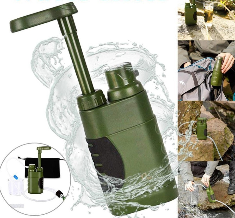 Kit de purification d'eau 5000L potable survie autonomie randonnée aventure résilience basic-Survie