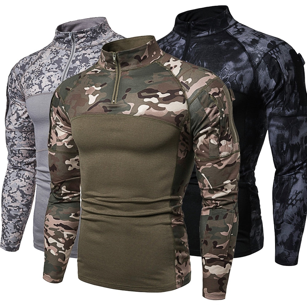 Sweat-Shirt Anti-Sueur, chasse, airsoft, tenue militaire, uniforme militaire, paintball, pèche, Survie, Randonnée, trek, camouflage