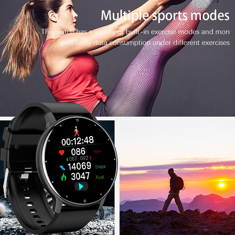 Montre de sport connectée Smart Watch Lige 1, sport, bluetooth, podomètre, cardio, suivi sommeil, randonnée, trek, basic survie